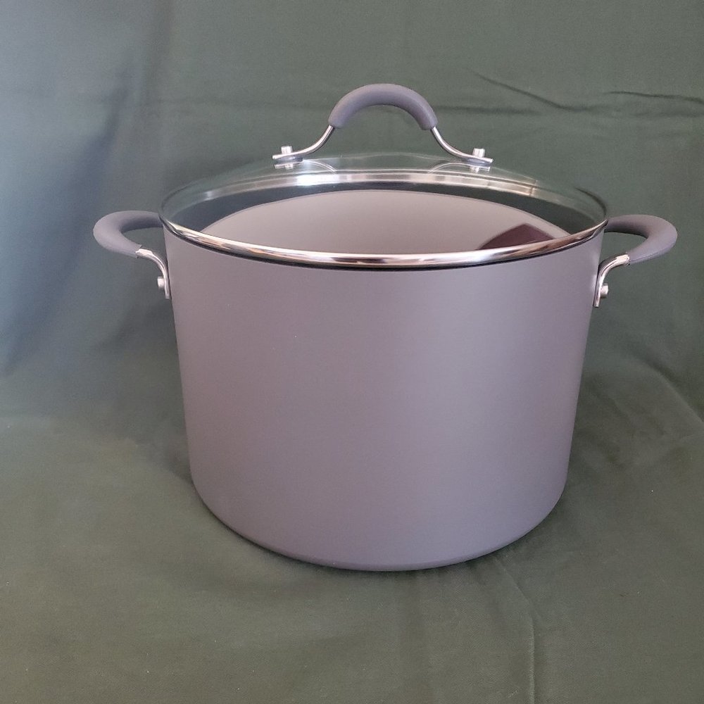Circulon Radiance 10 qt Nonstick Stockpot Pot with Glass Lid